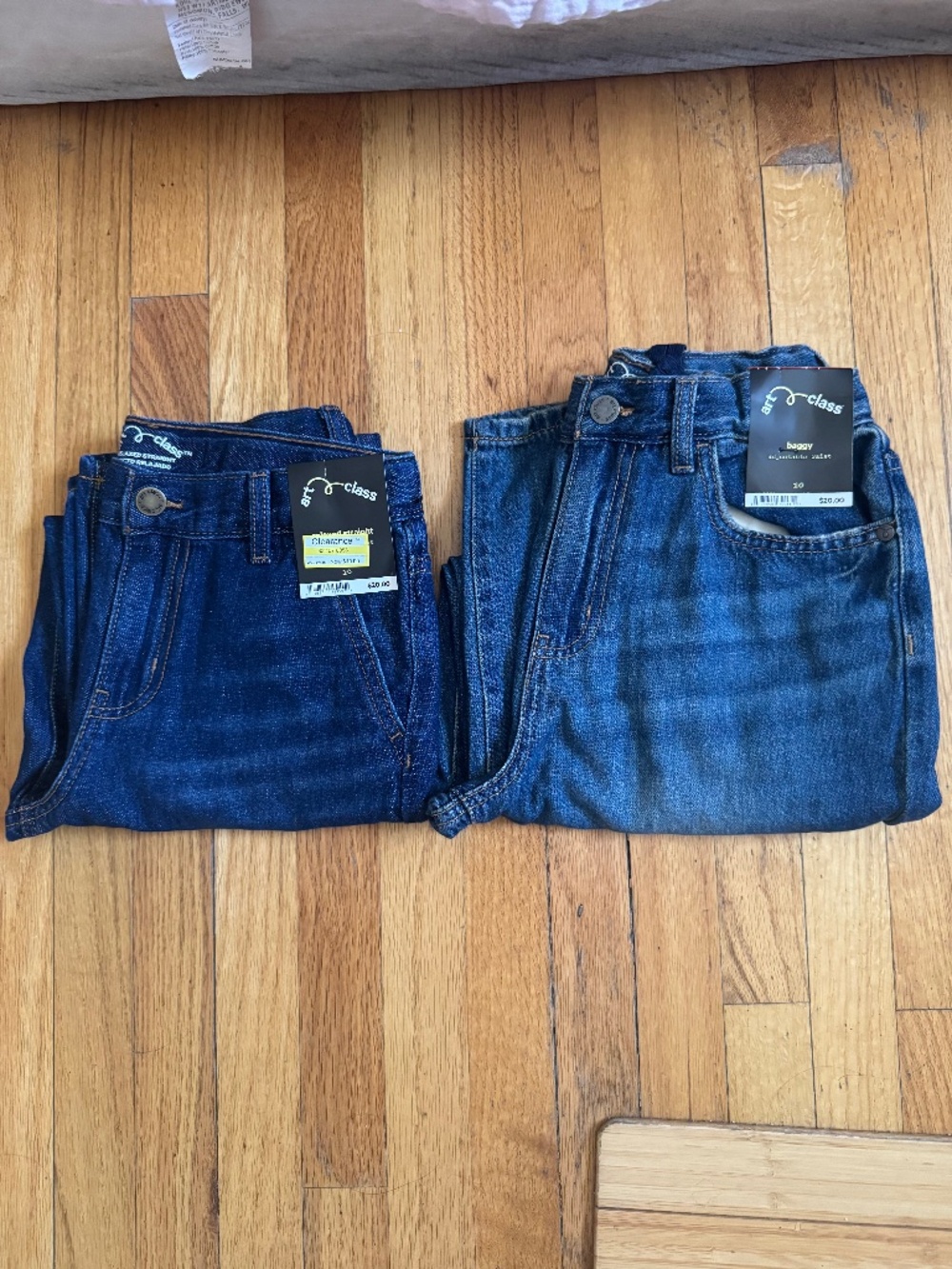 NWT Lot of 2 Art Class Boy's Denim Jeans Medim Wash-Size 10